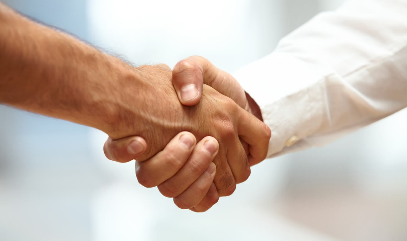 Hagelschutzkonsortium Handshake